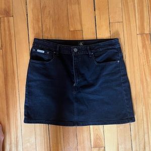 Black denim skirt - CALVIN KLEIN